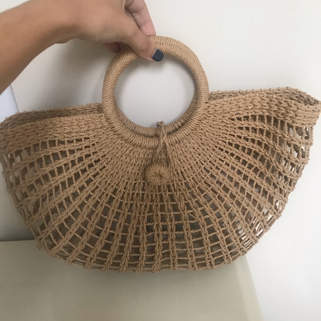Straw Statement Bag!!